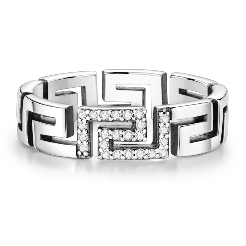 LAZA 925 Sterling Silver Colorful Rings Sparking Zirconium Bowknot Moon Sun Original Ring For Women Anniversary Wedding Gifts