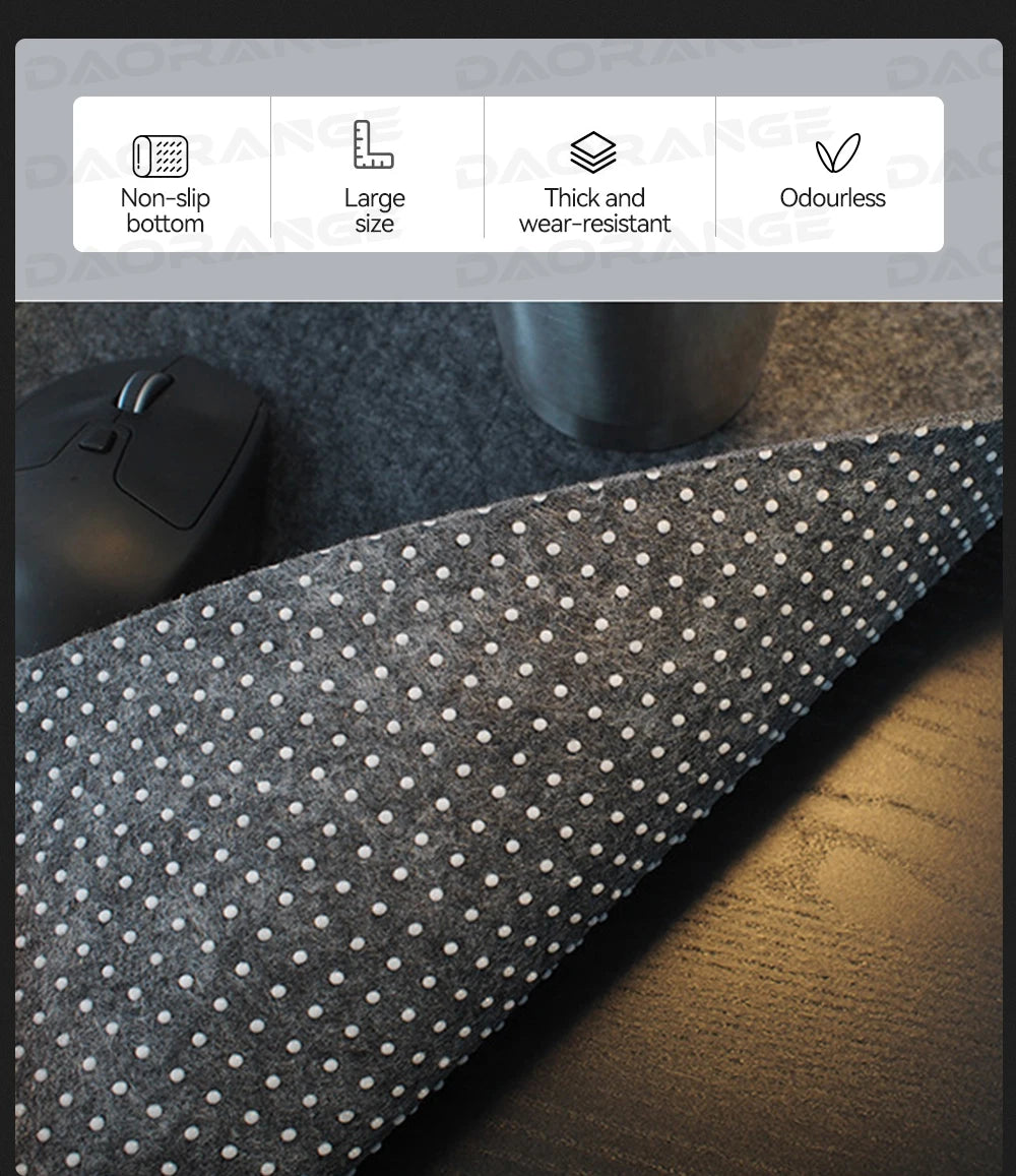 Multi Size Wool Felt Mouse Pad Office Computer Desk Protector Mat Keyboard Non-slip Mat Laptop Table Cushion Gaming Accessories