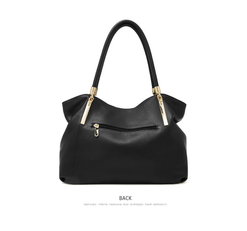 FOXER 2026 New Women's Shoulder Bag Genuine Leather Elegant Female Tote Large Bag Fashion Handbag Commuter Luxury Gift