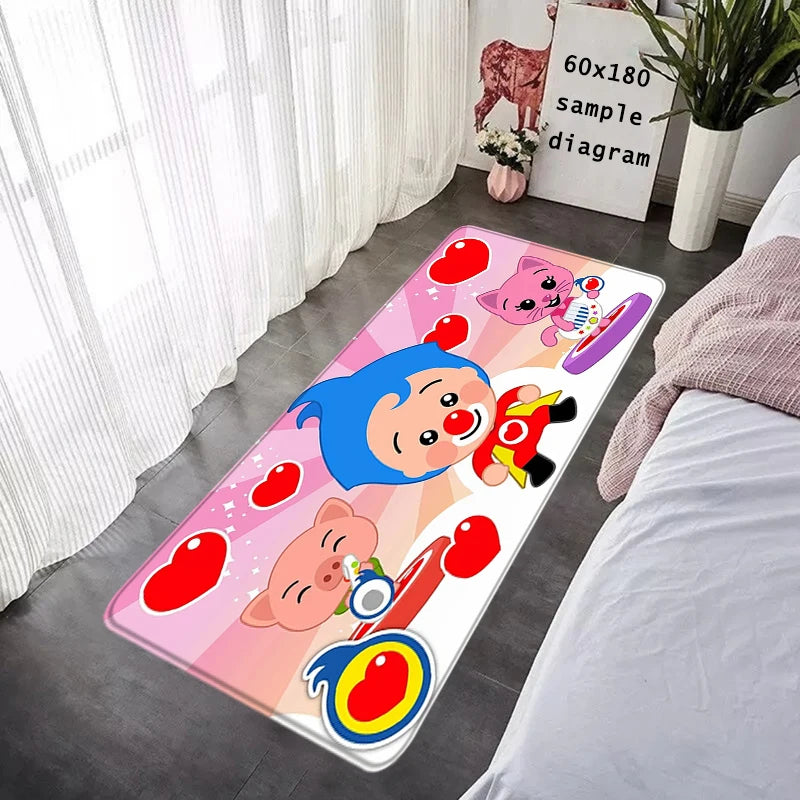 Cartoon Foot Rug Welcome Floor Mat for Entryway Plim Plim Bathroom Hallway Carpet Kitchen Water Adsorbed Rugs Fluffy Home Decor