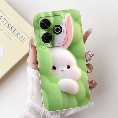 Casing For Redmi 13 Case 13 5G Cute Cat Fashion Luxury Flowers Silicone Shockproof Back Cover For Redmi 13 5G Phone Case Bumper