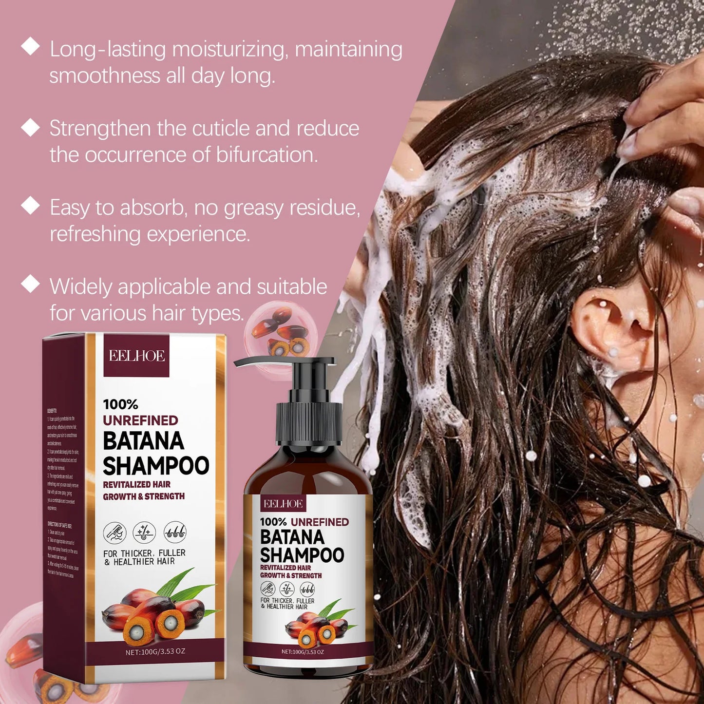 Batana Hair Growth Oil Conditioner Anti Hair Loss Products Fast Growing Hair Mask Nourishing Repair Roots Hair Care for women