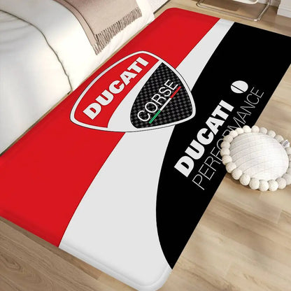 Motorcycle LOGO D-Ducati Floor Mat Rectangle Anti-slip Home Soft Badmat Front Door Indoor Outdoor Mat Hotel Decor Mat