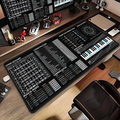 Music Theory Mouse Pad Shortcut Keys Mouse Pad Desk Mat Cheat Sheet HYBXAXC  Users Anti Slip Software Engineers Desk Pad
