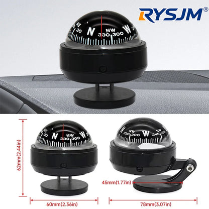Outdoor Sea Marine Military Electronic Boat Ship Vehicle Car Compass Navigation Positioning High Precision LED Night Light