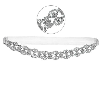 Rhinestone Bridal Accessories for Wedding Lace Flower Garter for Bride Jewelry Gift Elastic Leg Ring Gift for Suspenders Party