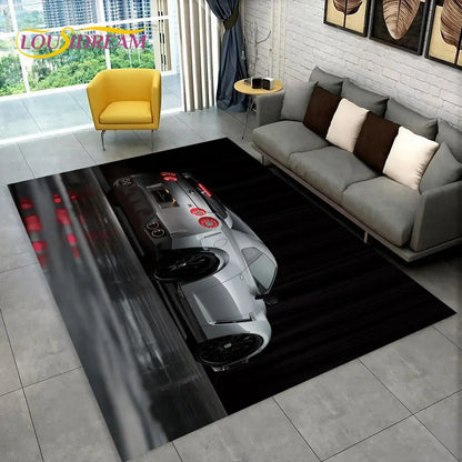 GTR Racing Car N-Nissan Logo 3D Carpet Rug for Home Living Room Bedroom Sofa Motorcycle Doormat Decor,kid  Area Rug Floor Mat