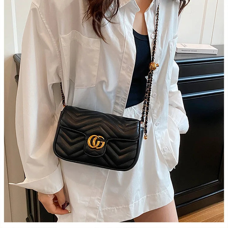 2026 Light Luxury Fashion Women'S  Shoulder Crossbody Bag Niche New Underarm Bag Fashionable Chain Bag Handbag Bag For Women