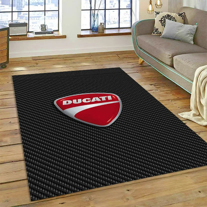 3D Racing Motorcycle Sign Carpet Rug for Living Room Bedroom Home Sofa Decoration,kids Play Non-slip Floor Mat Christmas Gift