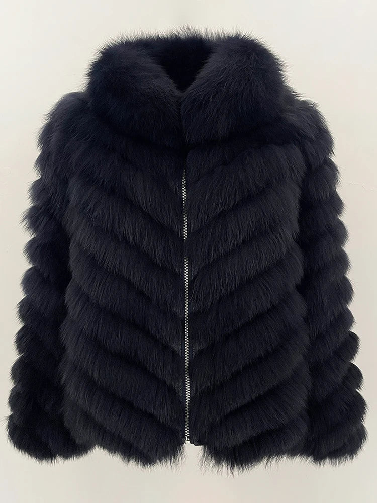 OFTBUY Custom Luxury Long Full Real Fur Coat for Women Streetwear Thick Warm Winter Real Fur Overcoat High-End Custom Outerwear