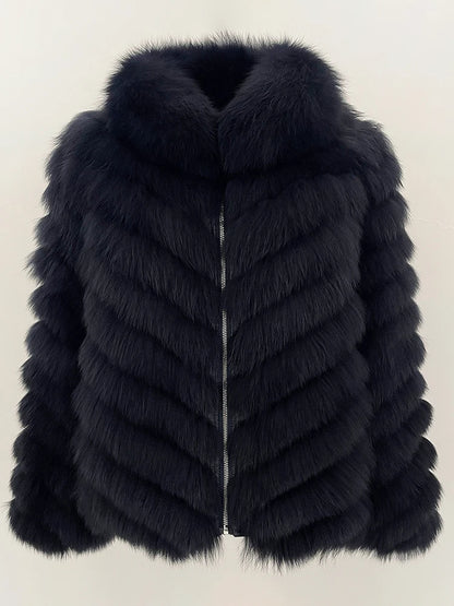 OFTBUY Custom Luxury Long Full Real Fur Coat for Women Streetwear Thick Warm Winter Real Fur Overcoat High-End Custom Outerwear