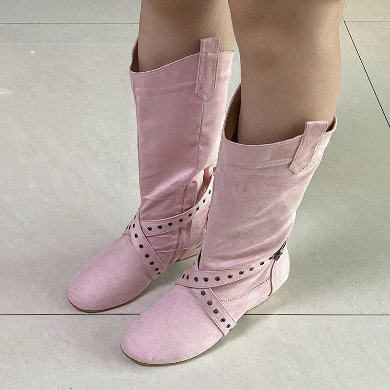 Customized Heel Practice Boots Half Boots Line Dance Boots Soft Suede Bottom Ballroom Party Dance Shoes Black Boots Dancing