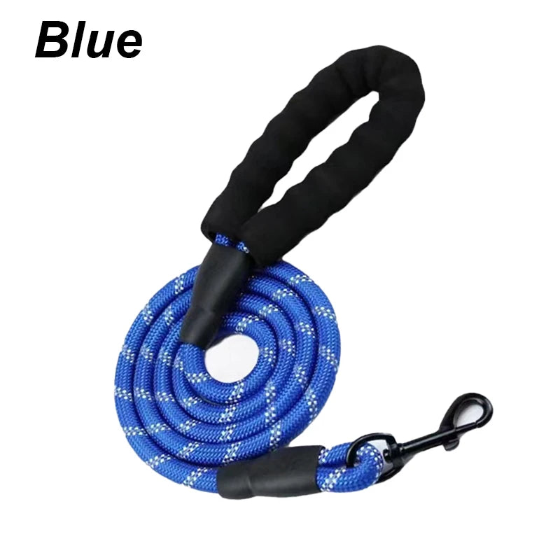 3M Pet Reflective Nylon Tow Rope Non Slip Foam Handle Pet Adjustable Towing Ropes Large MiddleSmall Dogs Outdoors Pet Supplies