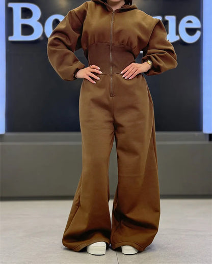 5 Bulk Items Wholesale Lots Rompers Womens Jumpsuits Long Sleeve Hooded Slim Solid Casual Y2k Clothing Street K16131