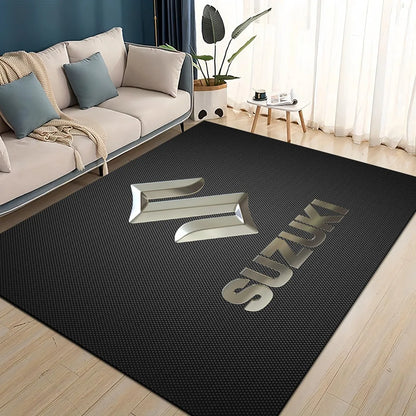 Suzuki Motorcycle Large Carpet Rug for Home Living Room Bedroom Sofa Doormat Decor Kids Play Area Non-slip Floor Mat Decoration