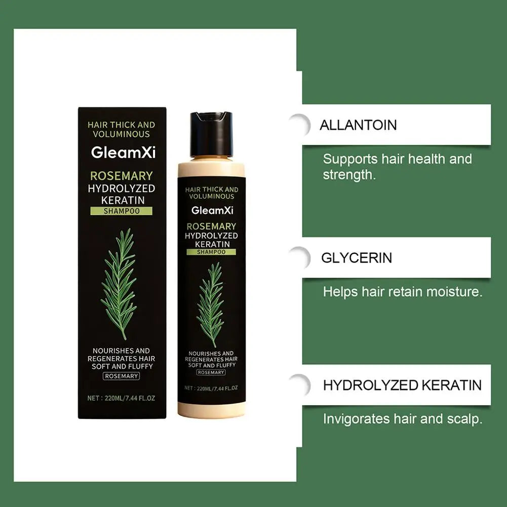 100ml/220ml Rosemary Shampoo Organic Thickening Oil Hair Growth for Thinning Hair & Hair Loss Volumizing Natural Shampoo