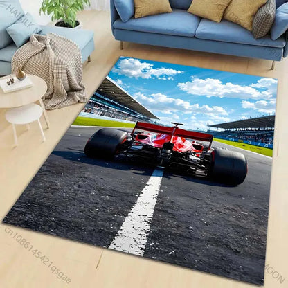 Next Day Shipping Top Racing Printed Carpet Rug for Living Room Bedroom Sofa, Home Decor Large Sizes Mat Gift for Racing Lovers
