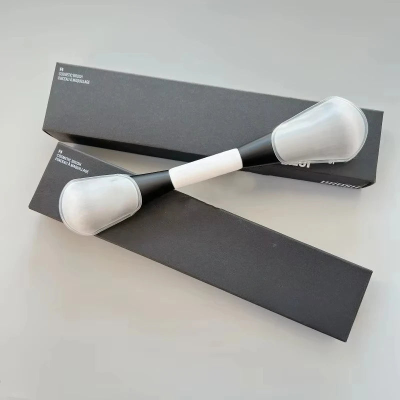 Dual-Ended Foundation Face Brush F4 Powder F1 Blush Contour F2 Makeup Brushes with Box Packaging