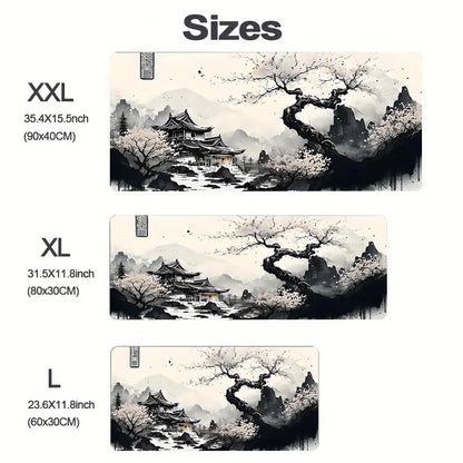 Mouse Pad Sakura Landscape Desk Accessories Mat Gamer Rug Xxl Keyboard Pad 1000X500x3MM Desk Mat Office Carpet Gaming Mouse Mats