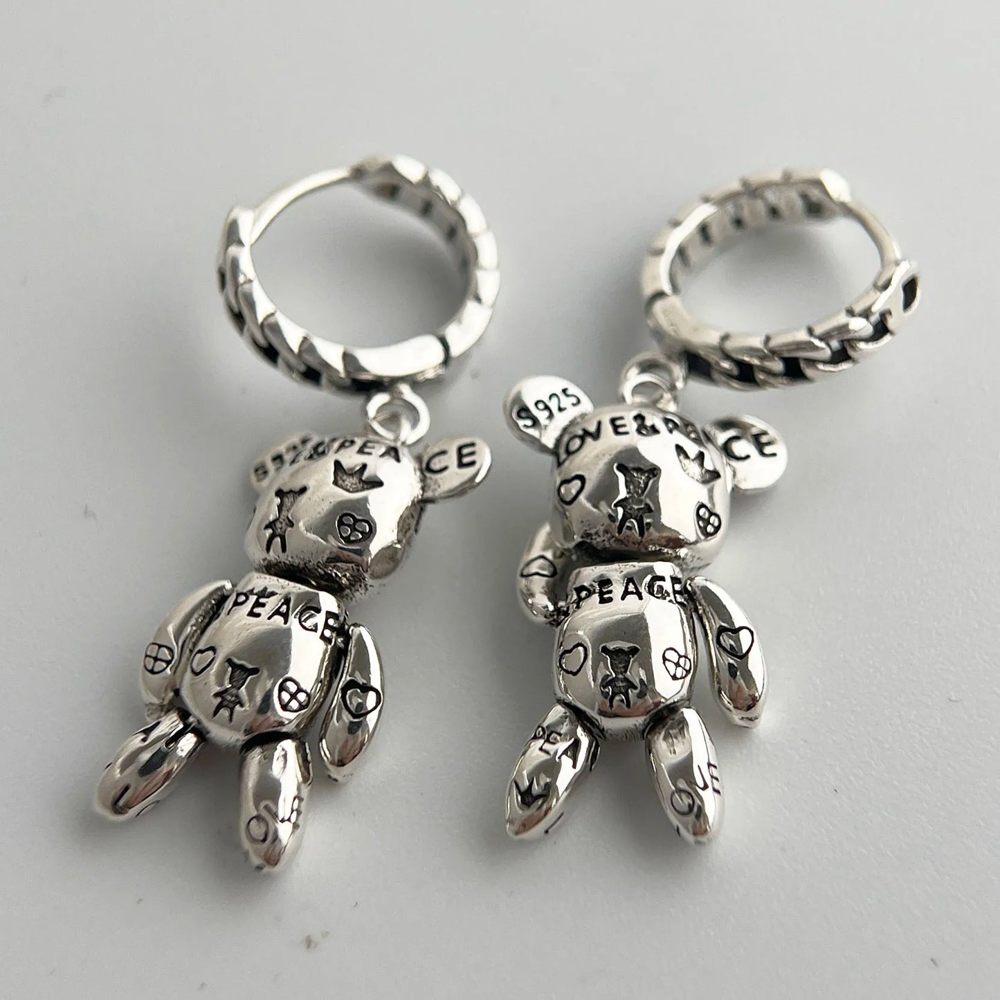 925 Sterling Silver Vintage Earrings For Women Trendy Simple Retro Earring Jewelry Prevent Allergy Party Accessories Gift