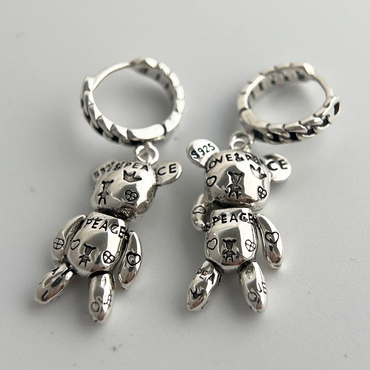 925 Sterling Silver Vintage Earrings For Women Trendy Simple Retro Earring Jewelry Prevent Allergy Party Accessories Gift