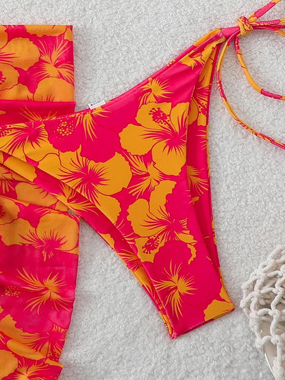 Sexy Swimsuit Women's Bikinis Swimwear Woman 2026 Bathing Suit 3 Piece Triangle Bikinis Sets Beach Dress Wear Cover Up Beachwear