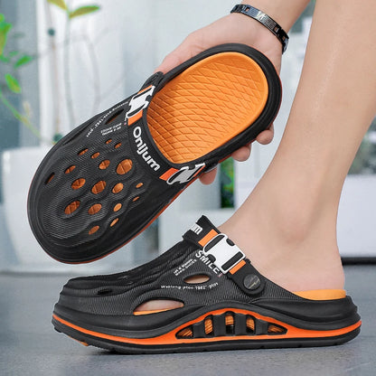 Summer Men's Beach Clogs Outdoor Sandals Comfortable Slippers EVA Slides For Men Casual Garden Shoes Male Women Beach Slippers