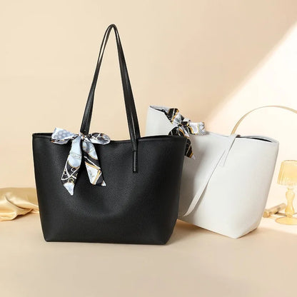 Luxury Handbag Women Bags Designer High Quality Pu Leather Solid Color Shoulder Bags for Women Large Capacity Shopping Tote Bag
