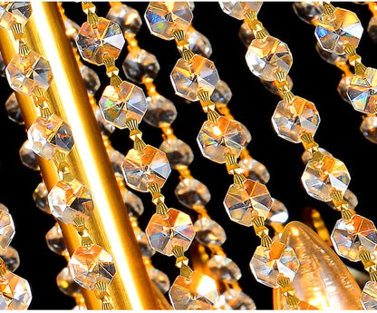 Luxury Crystal Chandeliers Villa Loft Living Room Decorate Lighting Chandelier Ceiling Lights Hotel Pendant Light Indoor Fixture