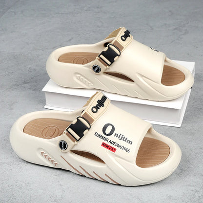 Male Flip Flops Massage Slippers Indoor Beach Clogs Outdoor Comfortable Sandals Soft Slides Men Casual Shoes Women Home Slippers