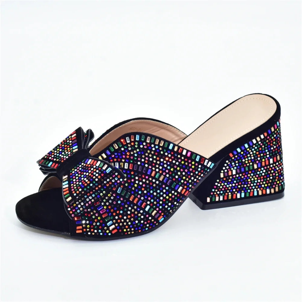 2026 Italian Elegant Women Party Pumps Decorated with Rhinestone Plus Size Women Shoes 43 High Heels Women Pumps Platform Heels