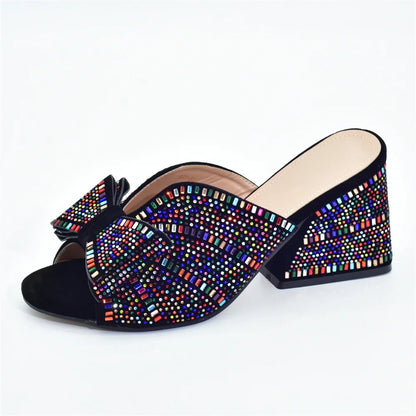 2026 Italian Elegant Women Party Pumps Decorated with Rhinestone Plus Size Women Shoes 43 High Heels Women Pumps Platform Heels