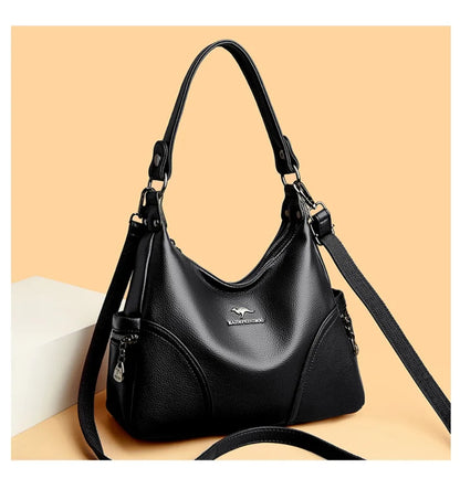 The New Style Bag Leather Luxury Handbags Women Bag Designer Solid Color Women Shoulder Messenger Bags for Women 2024 Sac A Main