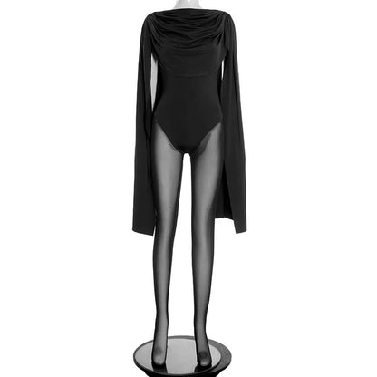 Sexy Swing Collar Jumpsuits for Women 2025 Fall Clothes One Piece Fancy Club Outfits Elegant Luxury Bodysuit Playsuit Jumpsuit