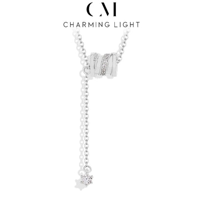 CHARMING 2025 Minimalist Moissanite Necklace Round Wheel Pendant 925 Sterling Silver for Women Men Wedding Fine Jewelry Hot Sale