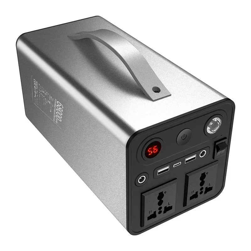 220V/110V 300W Portable Power Station 68000mAh Powerful Emergency Power Supply Outdoor Camping External Spare Battery For Laptop