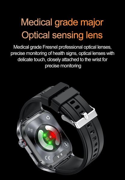 AMOLED Smart Watch ET588 Bluetooth Calling Sports Fitness Tracker Wristwatch ECG Health Monitoring SOS Men Women Smartwatch