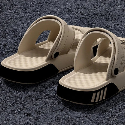 Men Summer EVA Platform Slide Slippers Soft Sole Indoor Outdoor Beach Walking Flip Flops Sandals