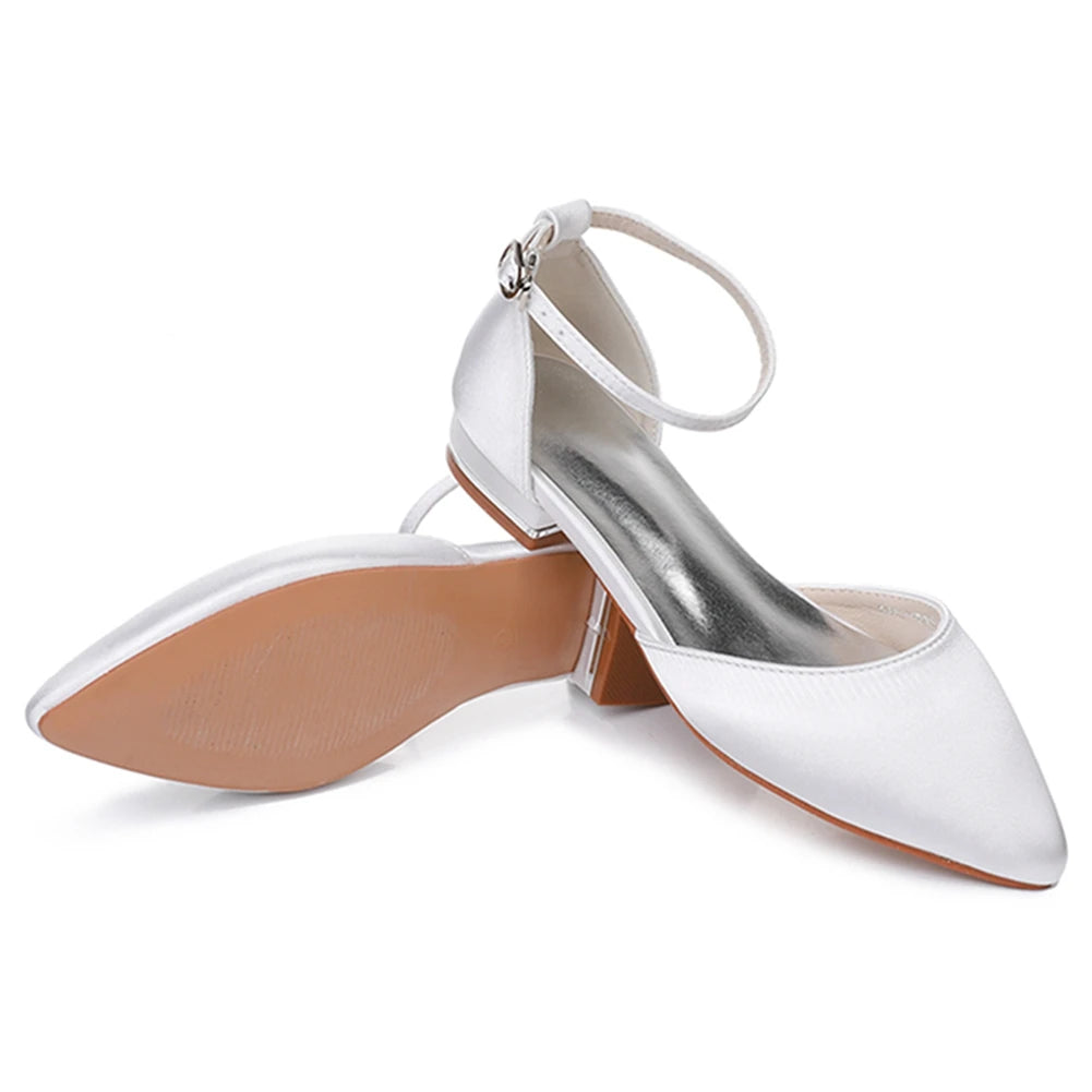 Crystal Queen Women Sandals Ladies Sexy Shoes Female Flats Point Toe Summer Shoes Casual Party Dress Flat