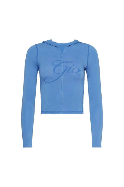 new shoulder letter printed open thread design slim fit hooded zipper short jacket shorts set