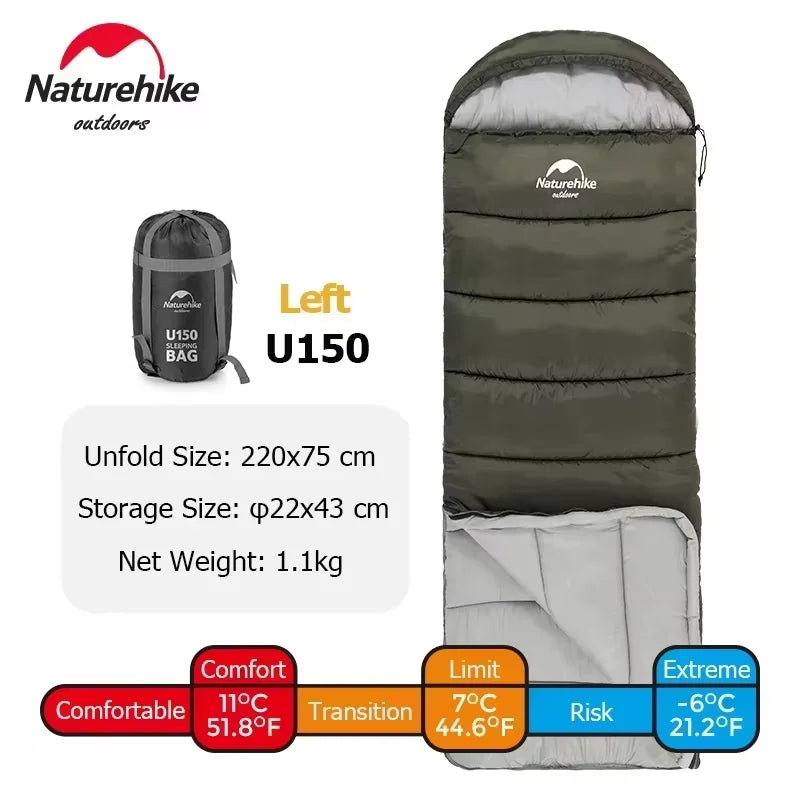 Naturehike Sleeping Bag Ultralight Winter Sleeping Bag Lightweight Waterproof Sleeping Bag Outdoor Camping Sleeping Bag