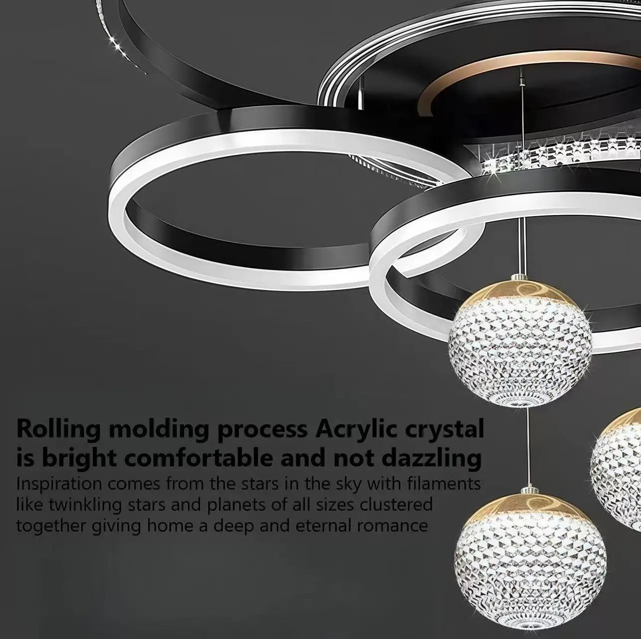 Modern Luxury LED Ceiling Chandeliers Lamps Design Creative Suspension Pendant Lights Home Decor Items Living Room Bedroom Villa