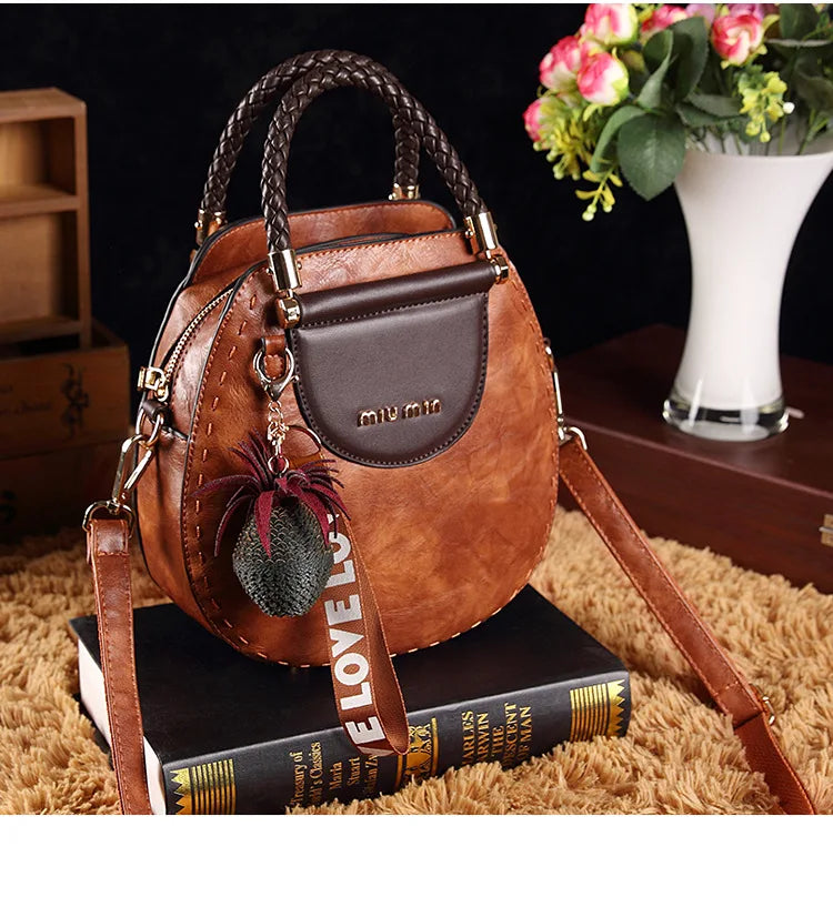 Vintage Women's Bag Luxury Designer Boston Style Women Shoulder Bag High Quality Fashion Crossbody Bags Female Handbags