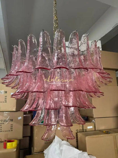 Modern Vintage French Glass Living Room Chandelier Designer Bedroom Mid-Century Style Duplex-Style Dining RoomLarge Villa Lights