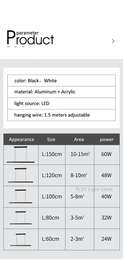 Dining room chandelier Nordic modern lamp dining table bar lamp restaurant lights kitchen lights office company led strip lamps