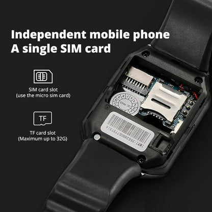 Watch Smart DZ09 Wristwatch Support SIM Card 1.56 inch Touch Screen Bracelet Multimedia Remote Equipment White