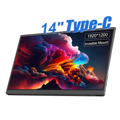14inch Portable Monitor Touch Ultra-thin 1200P IPS USB-C HDMI External Second Screen for Laptop PC Cell Phone Switch PS4/5 Xbox