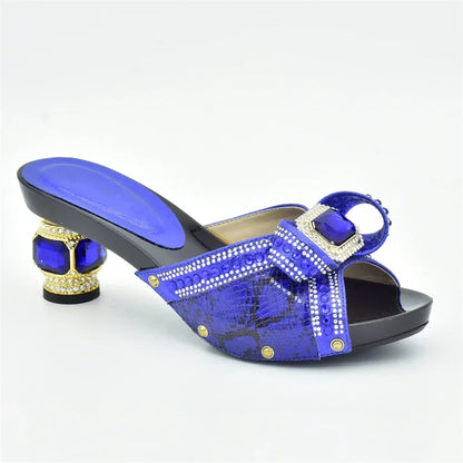 New Nigerian Women Party Pumps High Heels Designer Shoes Women Luxury 2025 Italian In Women High Quality African Wedding Shoes