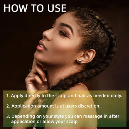 1Pcs Braid Sheen Spray With Coconut Oil For Dreadlocks Care 4oz Scalp & Hair Oil For Nourish Scalp Extra Shine Hair Care Spray