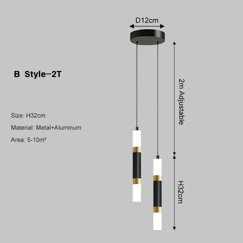 Interior Pendant Lights for Bedroom Adjustable Suspended Hanging Lamps Nordic Chandelier Lighting Fixtures for Kitchen Bedroom